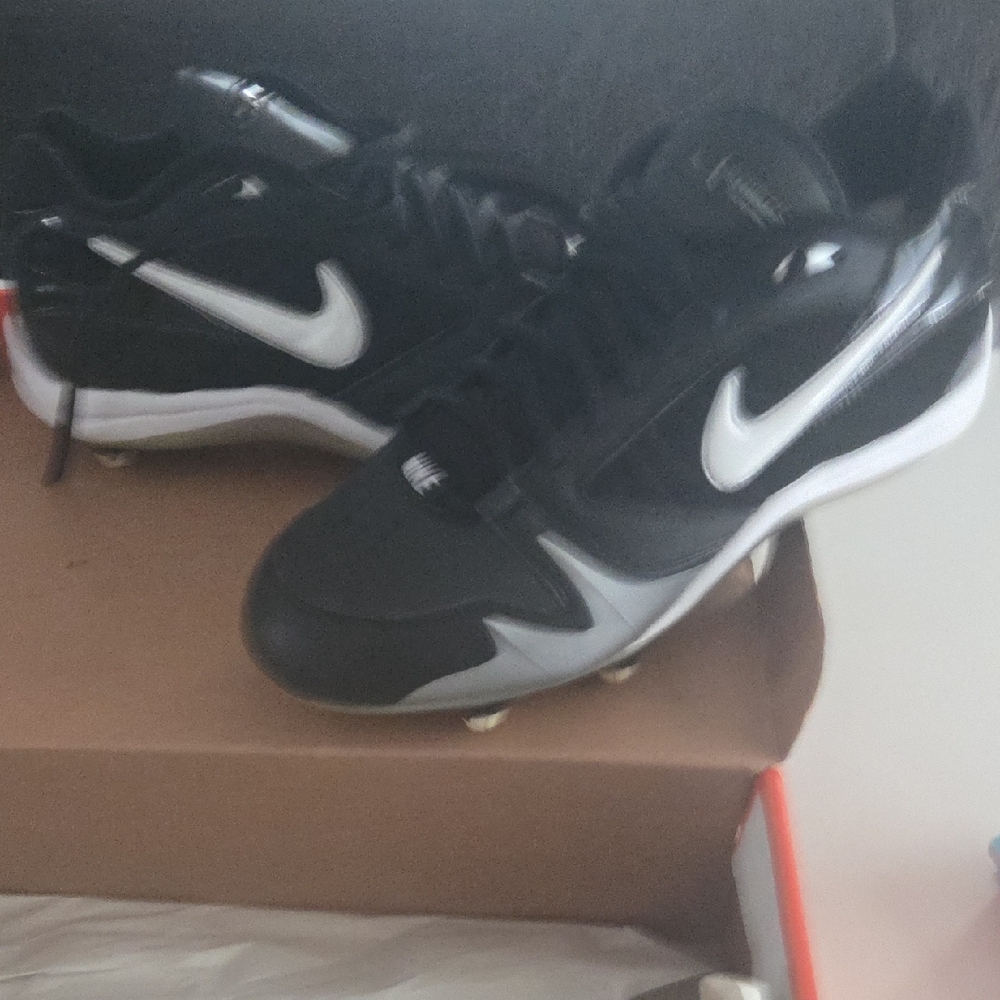 Nike Black and Gray Cleats